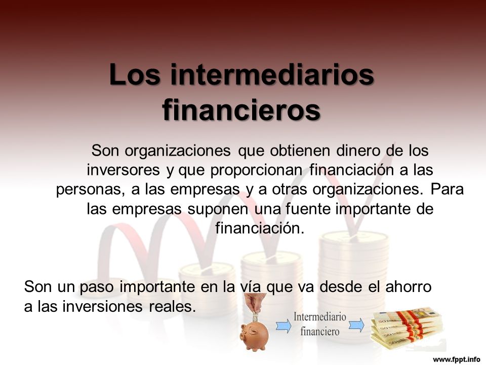 Los intermediarios financieros
