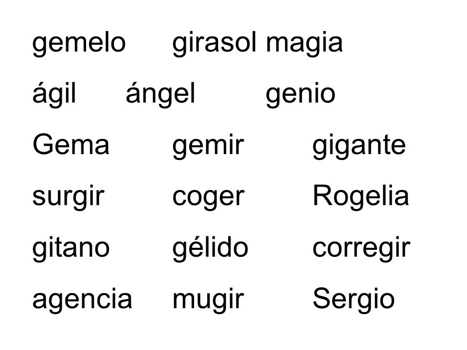gemelo girasol magia ágil ángel genio. Gema gemir gigante. surgir coger Rogelia. gitano gélido corregir.