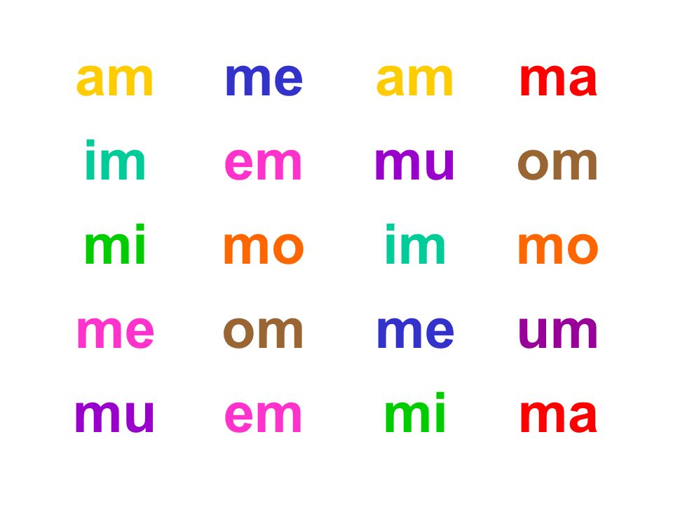 am me am ma im em mu om mi mo im mo me om me um mu em mi ma