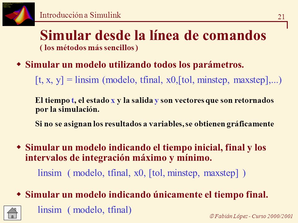 Simular desde la línea de comandos ( los métodos más sencillos )