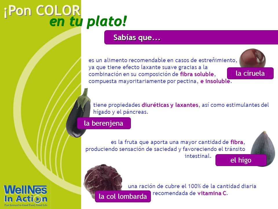 Sabías que... la ciruela la berenjena el higo la col lombarda