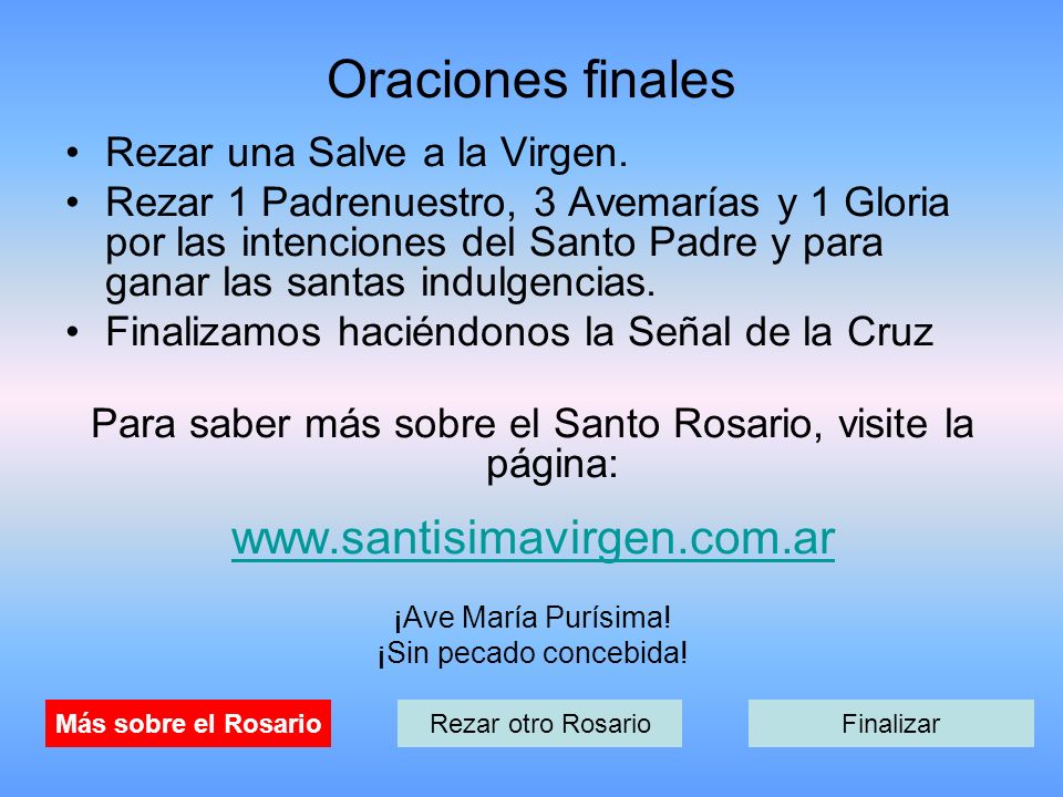Para saber más sobre el Santo Rosario, visite la página: