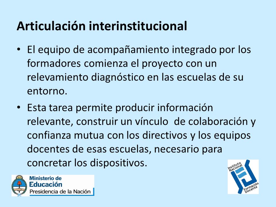 Articulación interinstitucional