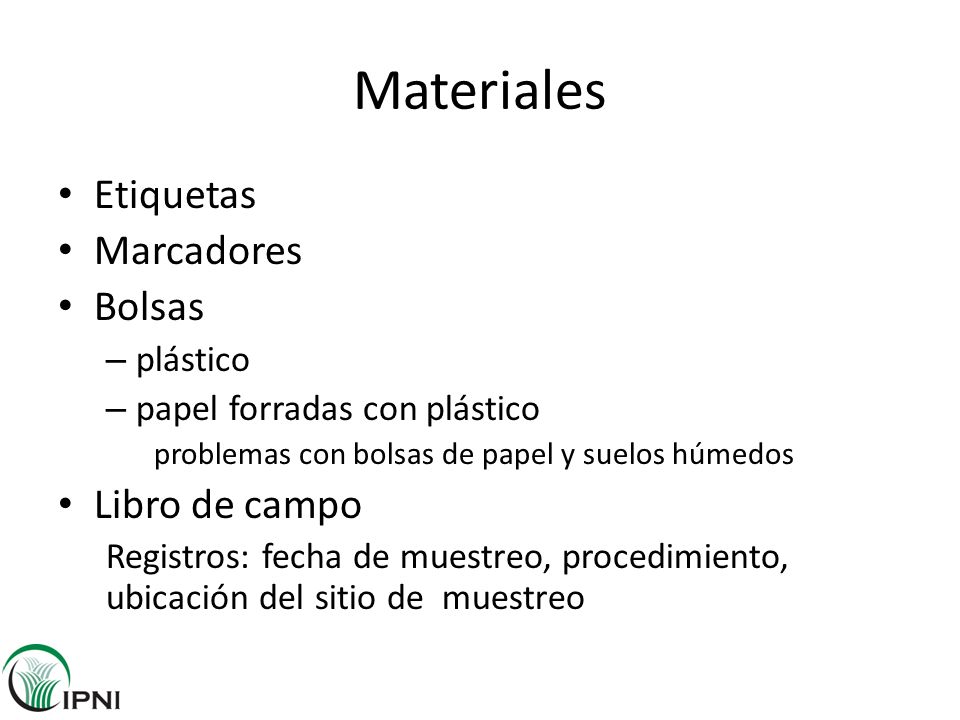 Materiales Etiquetas Marcadores Bolsas Libro de campo plástico