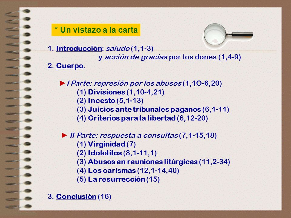 * Un vistazo a la carta 1. Introducción: saludo (1,1‑3)