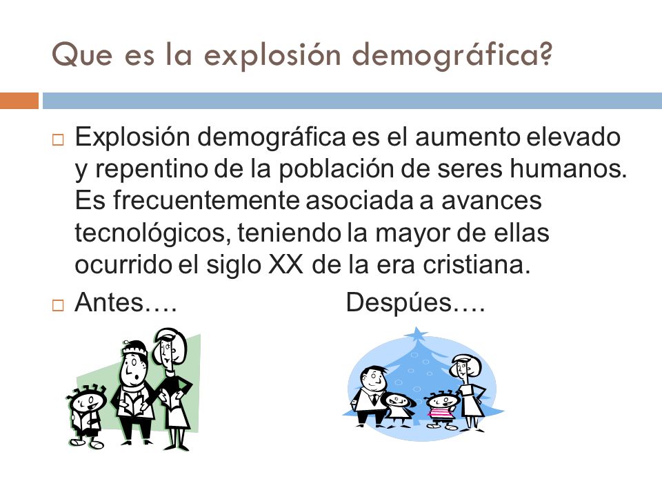 Que es la explosión demográfica