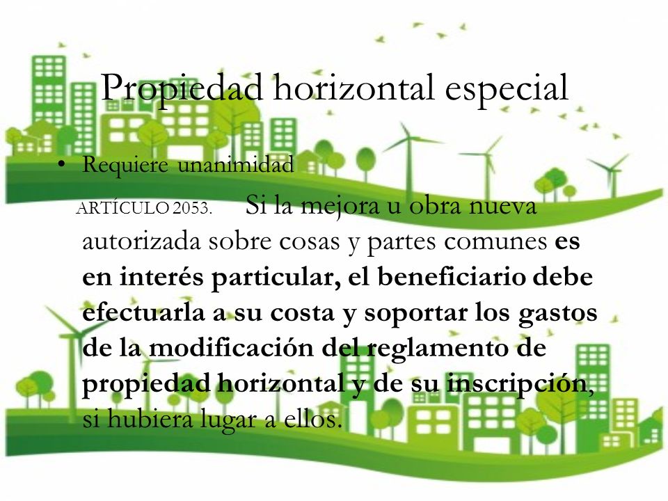 Propiedad horizontal especial