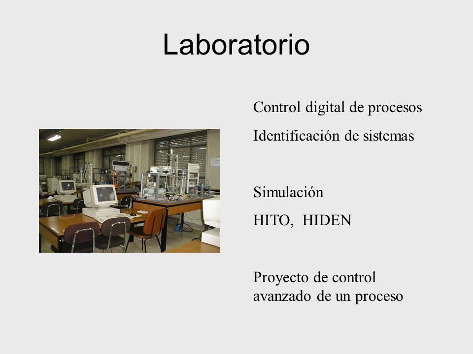 Laboratorio Control digital de procesos Identificación de sistemas