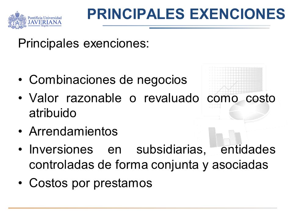 PRINCIPALES EXENCIONES