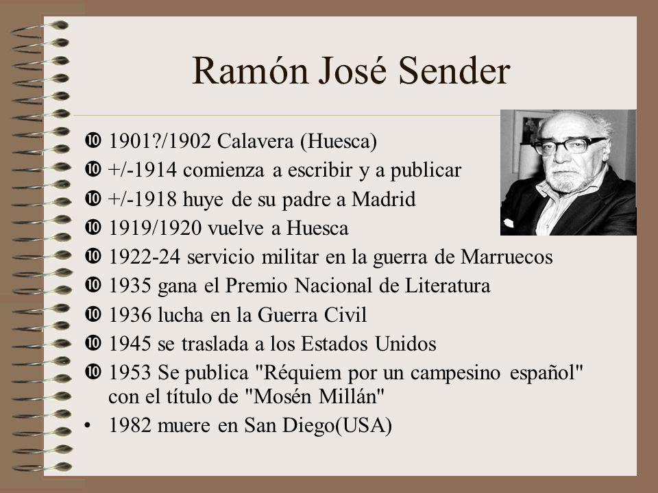 Ramón José Sender 1901 /1902 Calavera (Huesca)
