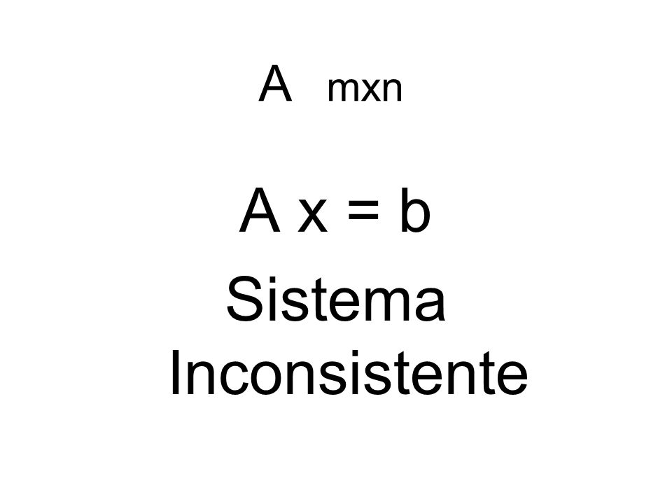 Sistema Inconsistente