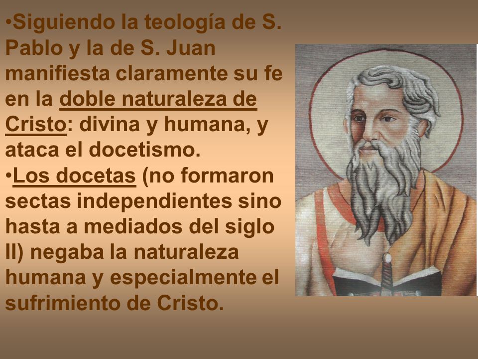 Siguiendo la teología de S. Pablo y la de S