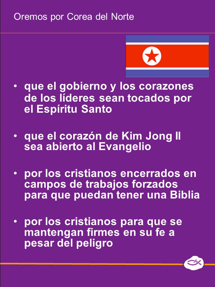Oremos por Corea del Norte