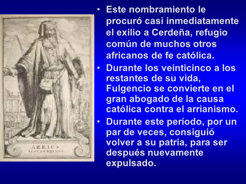 Este nombramiento le procuró casi inmediatamente el exilio a Cerdeña, refugio común de muchos otros africanos de fe católica.