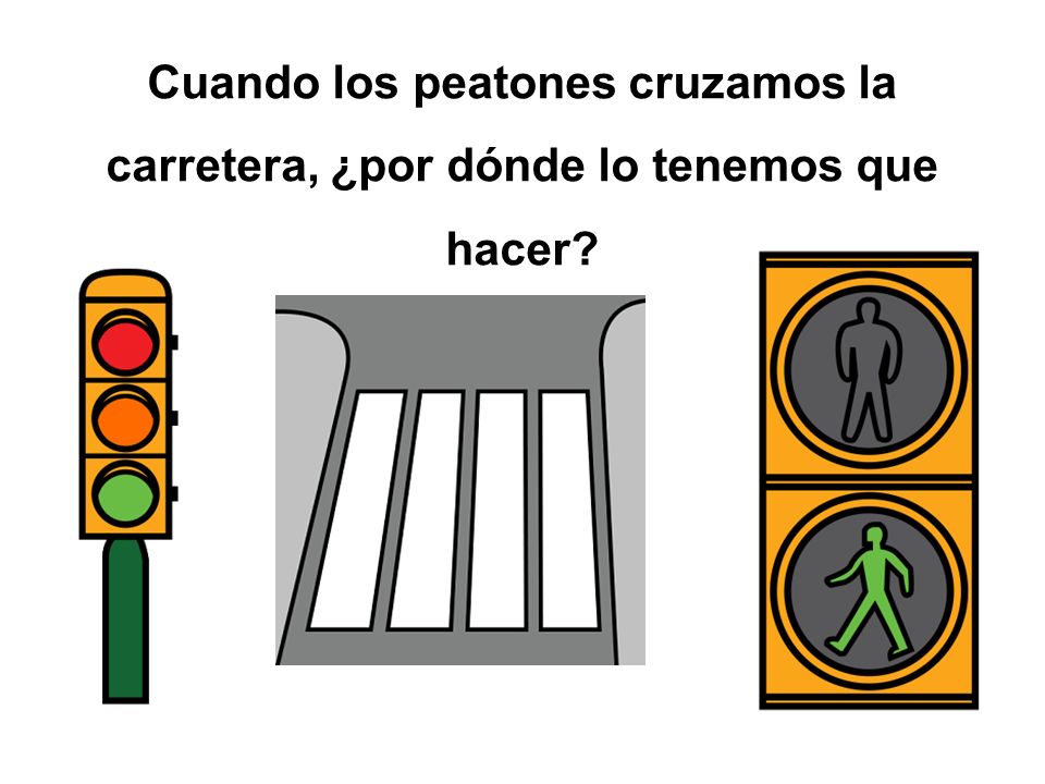 Cuando los peatones cruzamos la carretera, ¿por dónde lo tenemos que hacer