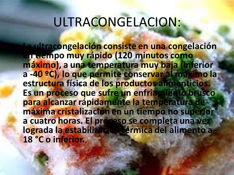 ultracongelacion