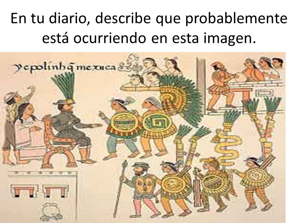 En tu diario, describe que probablemente está ocurriendo en esta imagen.
