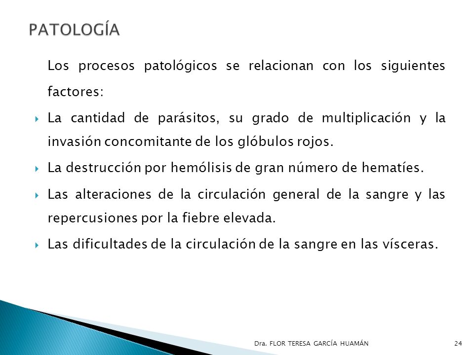 Los procesos patológicos se relacionan con los siguientes factores: