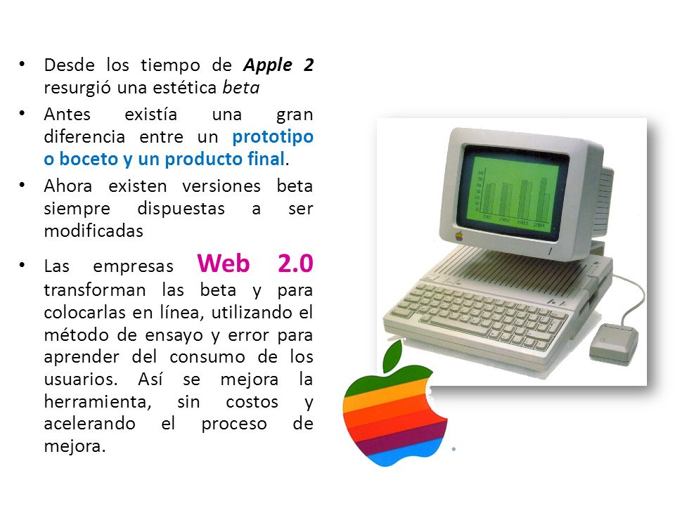 Desde los tiempo de Apple 2 resurgió una estética beta