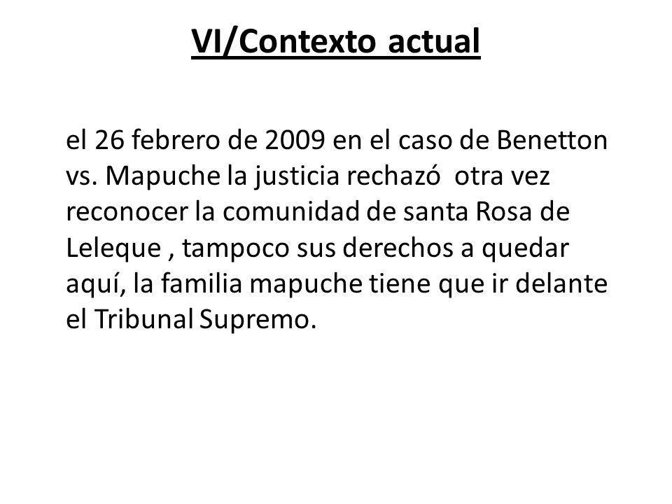Los Mapuches en Argentina: El caso Benetton-Mapuche - ppt video online  descargar