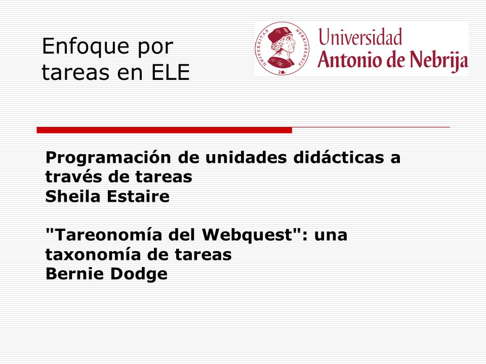Enfoque por tareas en ELE