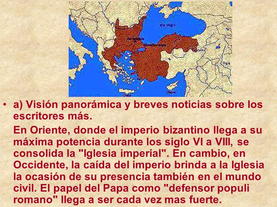 a) Visión panorámica y breves noticias sobre los escritores más.