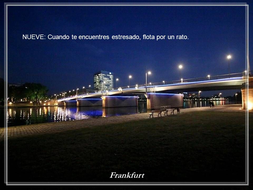 NUEVE: Cuando te encuentres estresado, flota por un rato.