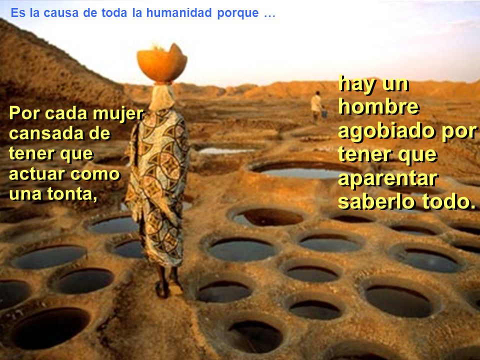 hay un hombre agobiado por tener que aparentar saberlo todo.