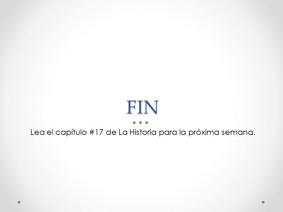 Lea el capítulo #17 de La Historia para la próxima semana.