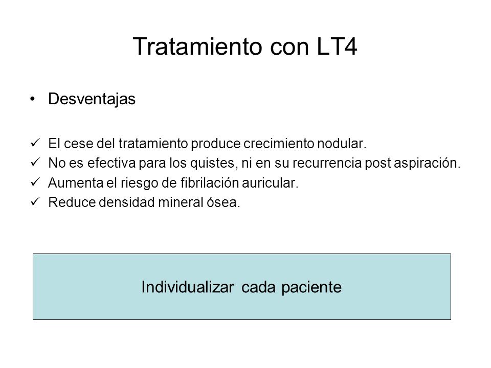 Individualizar cada paciente
