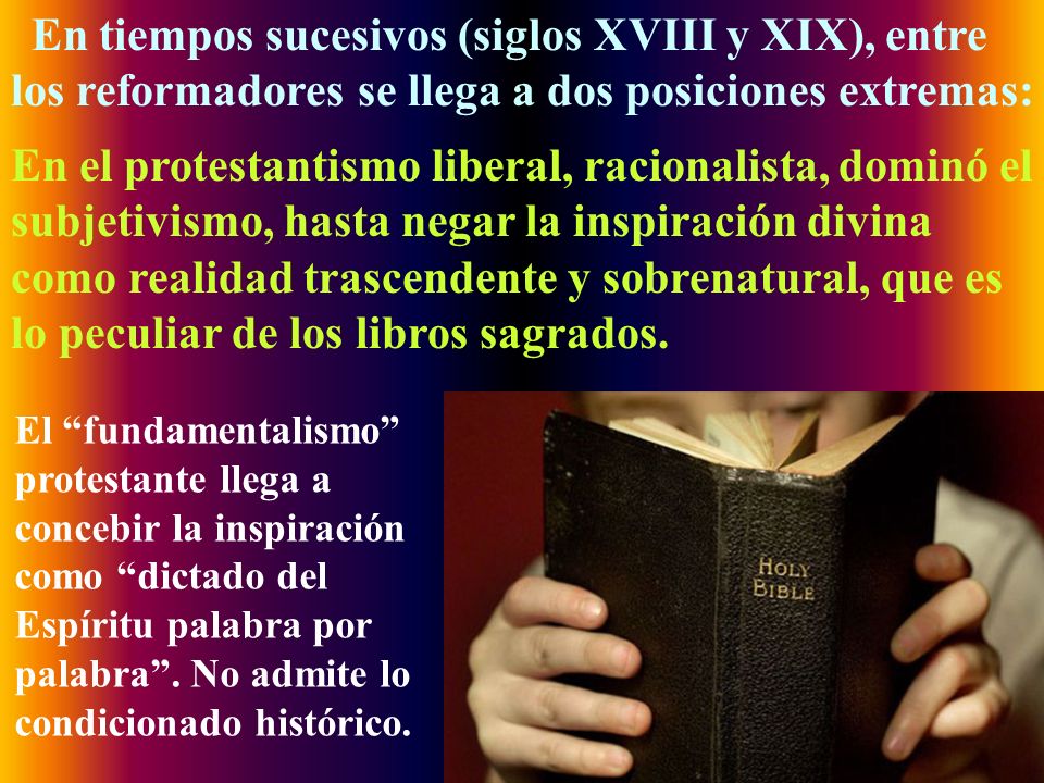 En tiempos sucesivos (siglos XVIII y XIX), entre los reformadores se llega a dos posiciones extremas: