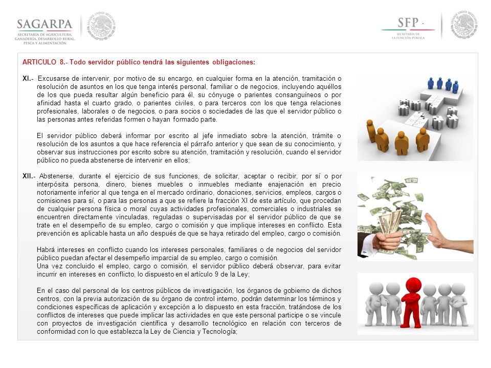 ARTICULO 8.- Todo servidor público tendrá las siguientes obligaciones:
