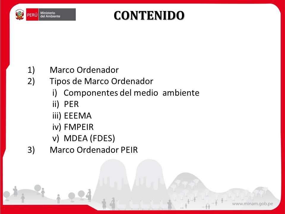 CONTENIDO Marco Ordenador Tipos de Marco Ordenador