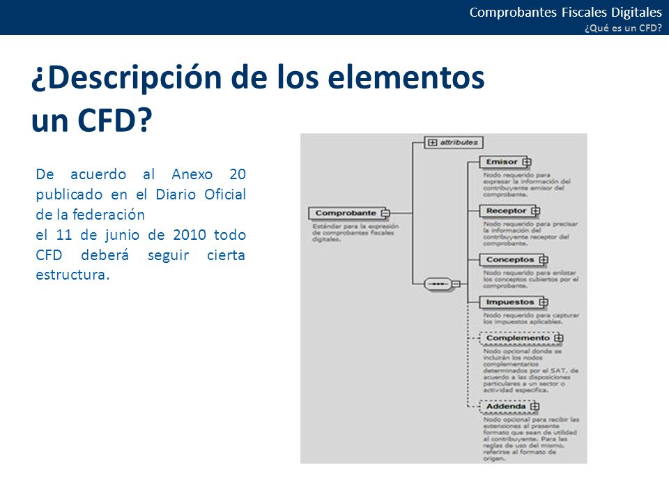 ¿Descripción de los elementos un CFD