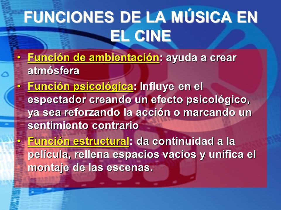 LA MÚSICA EN EL CINE. - ppt descargar