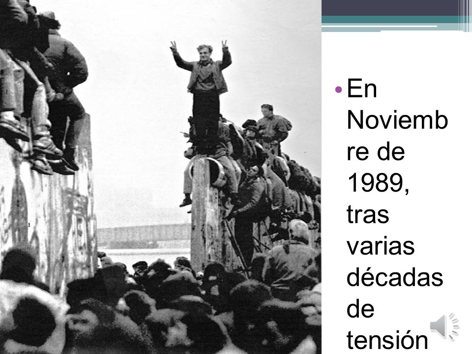 En Noviembre de 1989, tras varias décadas de tensión la Guerra Fría llegaba a su fin.