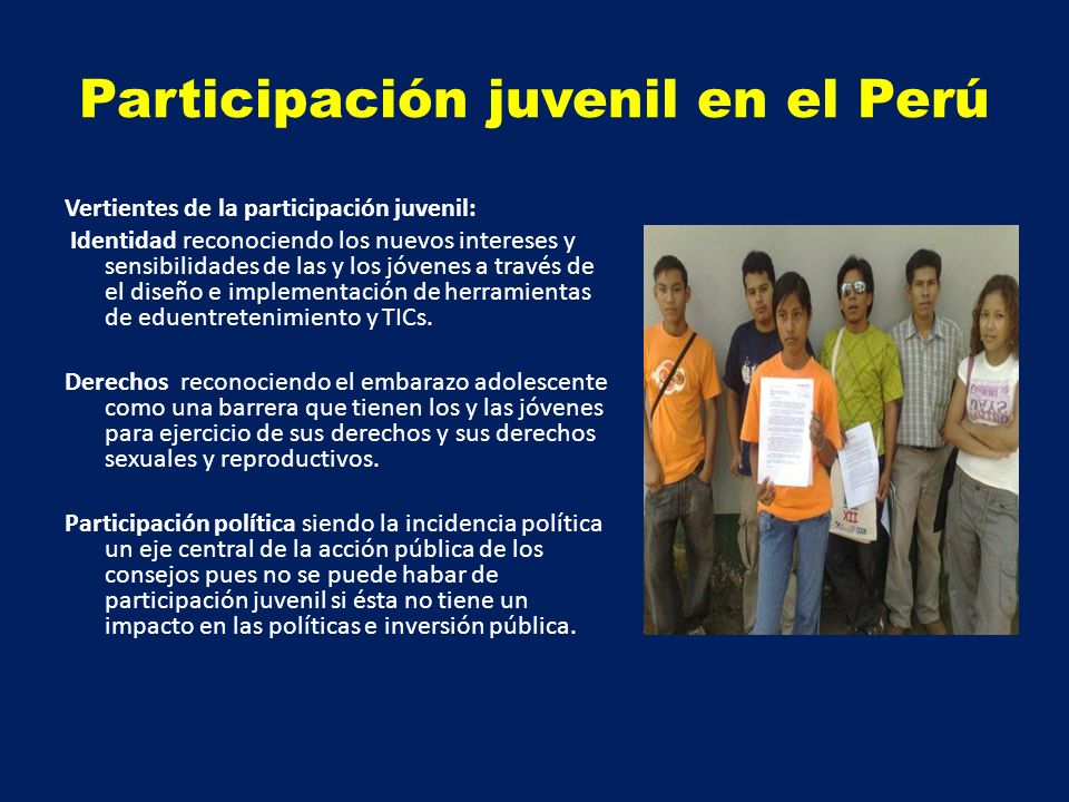 Participación juvenil en el Perú