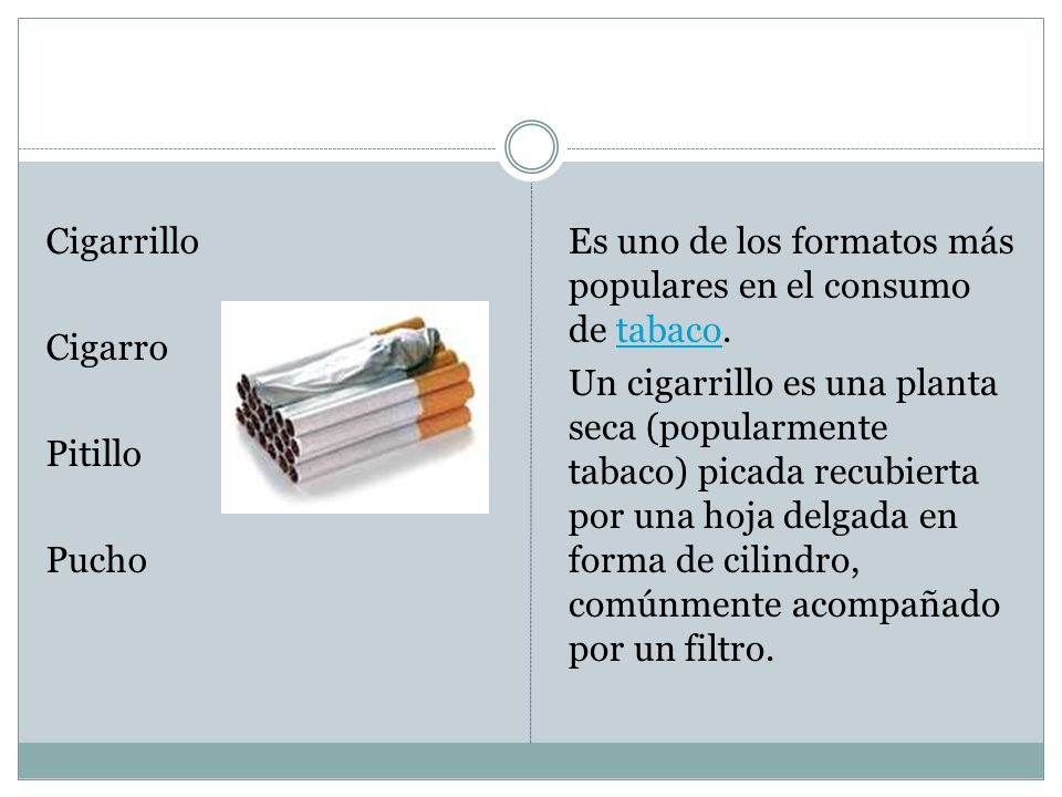 Cigarrillo Cigarro Pitillo Pucho