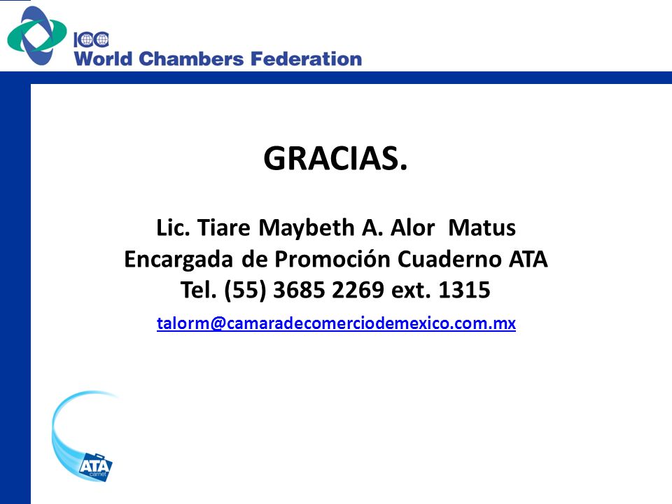 Lic. Tiare Maybeth A. Alor Matus Encargada de Promoción Cuaderno ATA