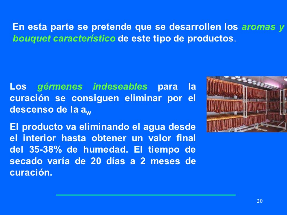 En esta parte se pretende que se desarrollen los aromas y bouquet característico de este tipo de productos.
