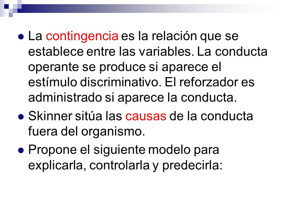 La contingencia es la relación que se establece entre las variables