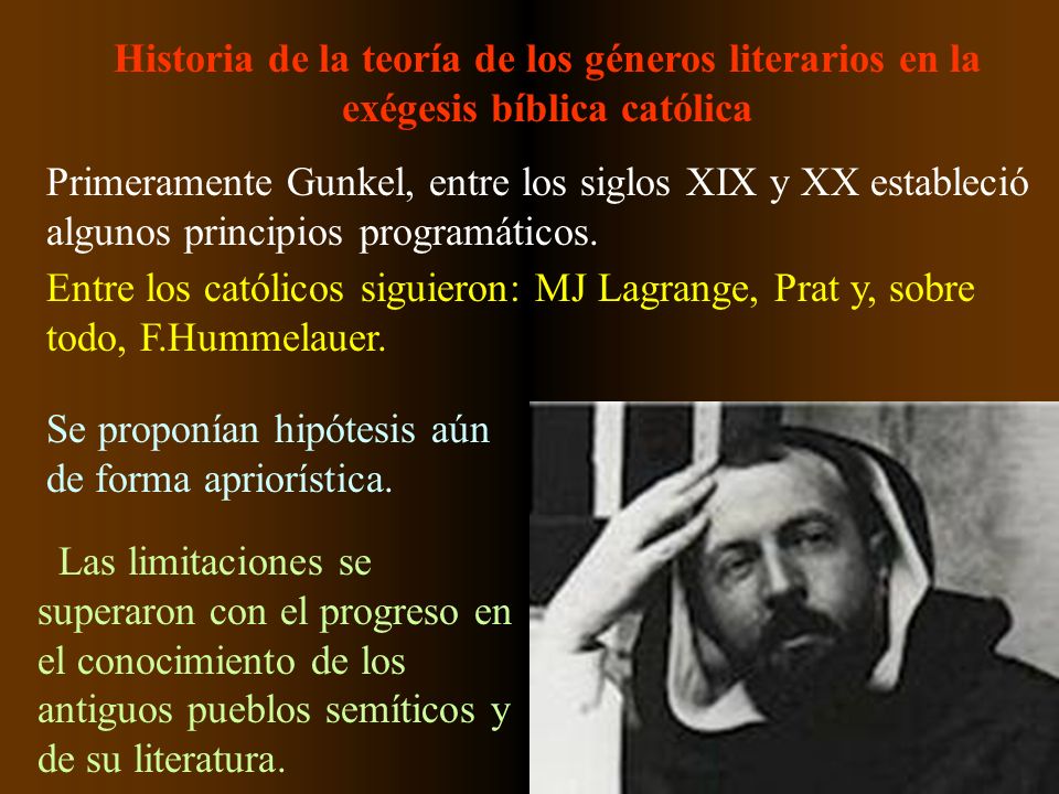 Historia de la teoría de los géneros literarios en la exégesis bíblica católica
