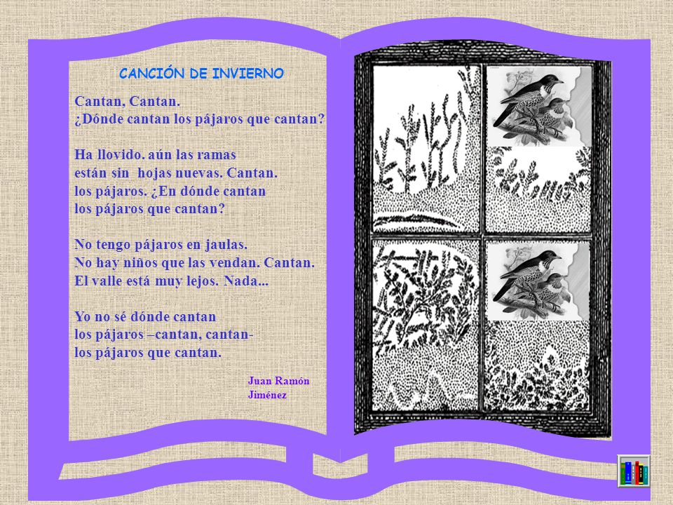 ¿Dónde cantan los pájaros que cantan Ha llovido. aún las ramas