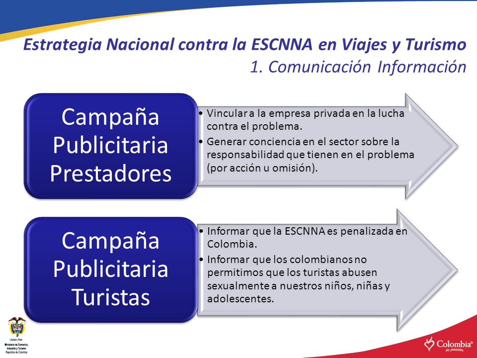 Estrategia Nacional contra la ESCNNA en Viajes y Turismo 1