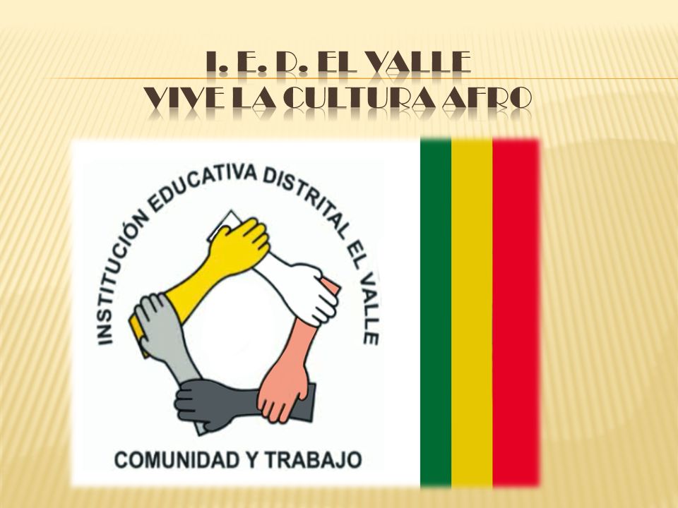 I. E. D. EL VALLE vive la cultura afro