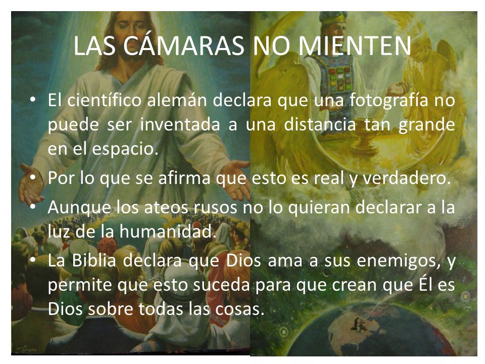 LAS CÁMARAS NO MIENTEN El científico alemán declara que una fotografía no puede ser inventada a una distancia tan grande en el espacio.