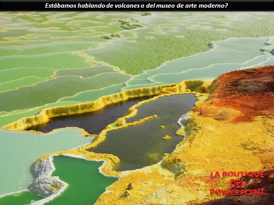 Estábamos hablando de volcanes o del museo de arte moderno