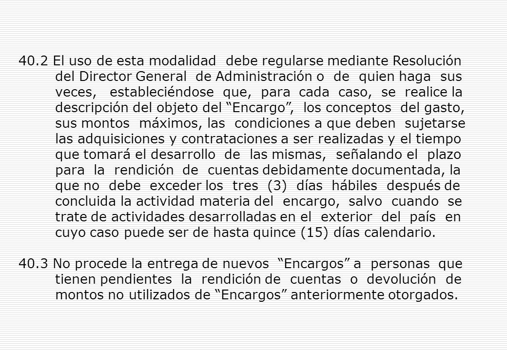 TIPOS DE OPERACIÓN Gastos. A – Encargo Interno.