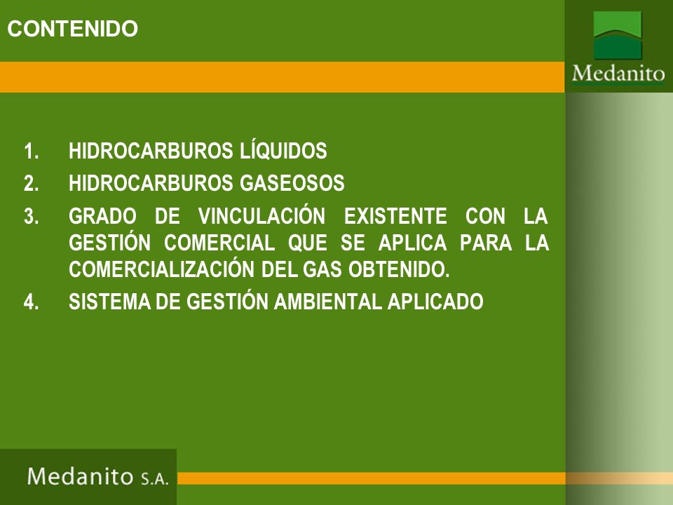 CONTENIDO HIDROCARBUROS LÍQUIDOS. HIDROCARBUROS GASEOSOS.