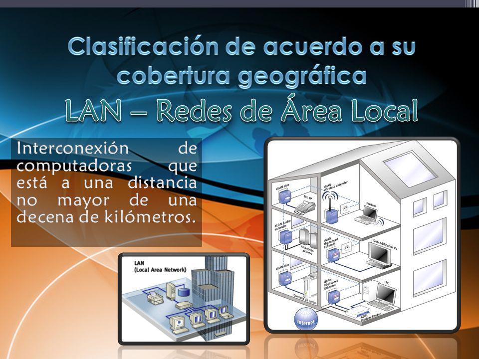 Clasificación de acuerdo a su cobertura geográfica